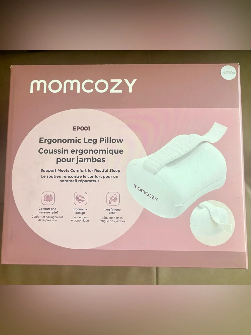 Momcozy Ergonomic Leg Support Pillow
